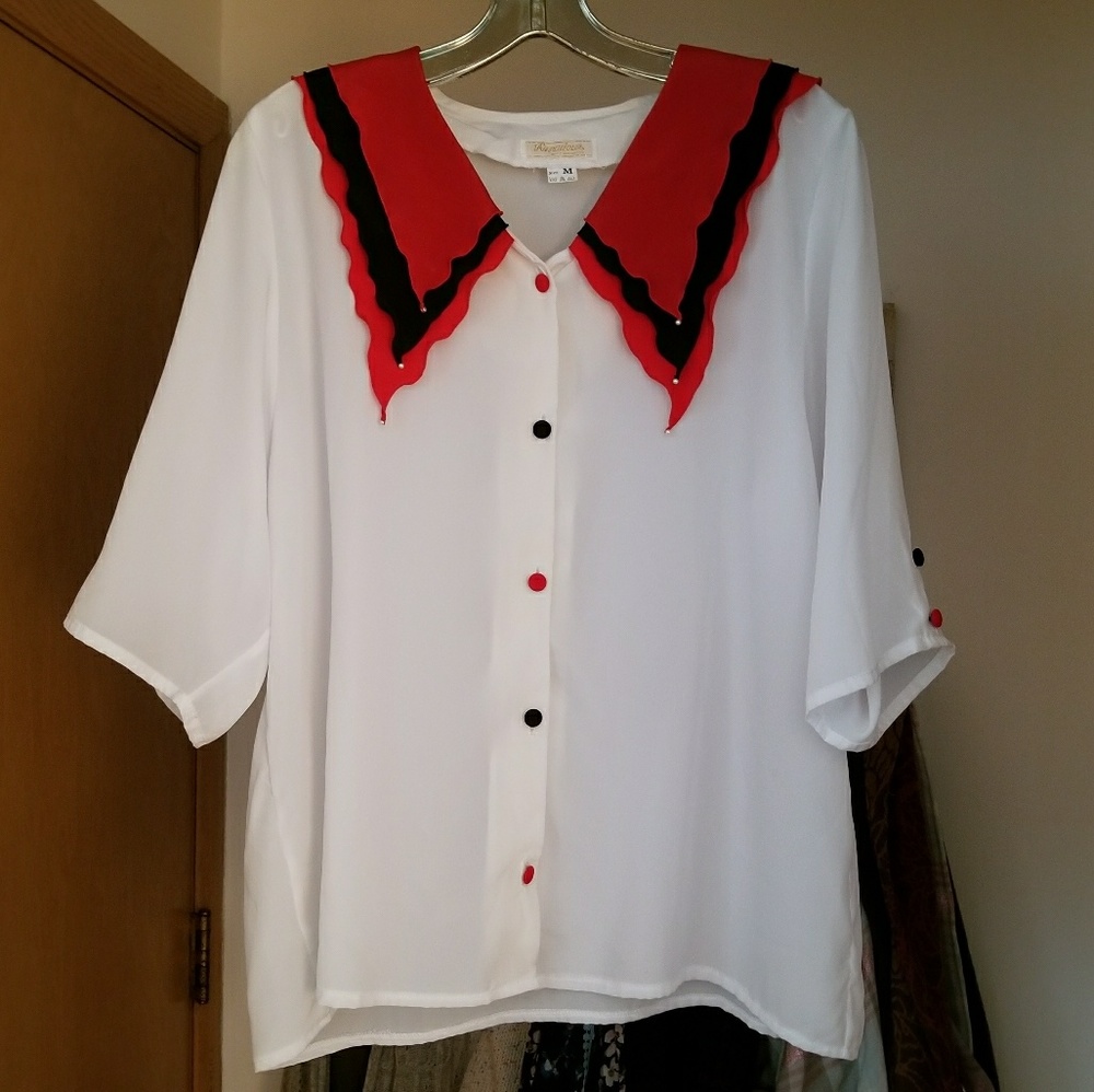 ⭐ Funky Collared Blouse